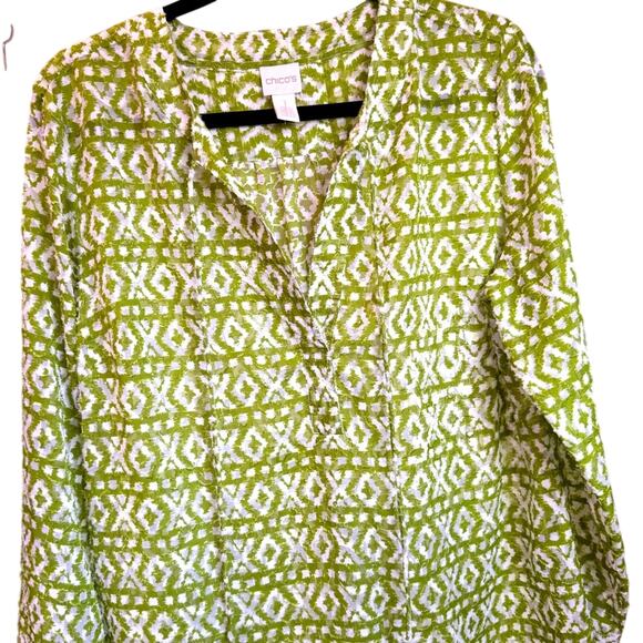 Chico’s long sleeve blouse - Picture 1 of 6
